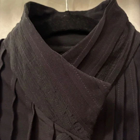 Hulda Bridgeman Design Wearable Art Black Silk Size 0 Petite Jacket Handmade EUC - Picture 6 of 16